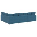 VidaXL Sofa modułowa z poduszkami Velvet Blue