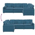 VidaXL Sofa modułowa z poduszkami Velvet Blue