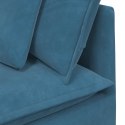 VidaXL Sofa modułowa z poduszkami Velvet Blue