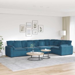VidaXL Sofa modułowa z poduszkami Velvet Blue