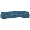 VidaXL Sofa modułowa z poduszkami Velvet Blue