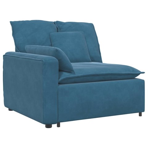 VidaXL Sofa modułowa z poduszkami Velvet Blue VidaXL Sofa modułowa z poduszkami Velvet Blue