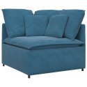 VidaXL Sofa modułowa z poduszkami Velvet Blue