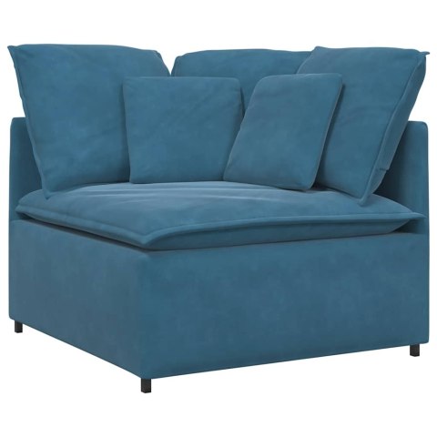 VidaXL Sofa modułowa z poduszkami Velvet Blue VidaXL Sofa modułowa z poduszkami Velvet Blue