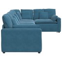 VidaXL Sofa modułowa z poduszkami Velvet Blue