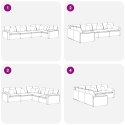 VidaXL Sofa modułowa z poduszkami Velvet Blue
