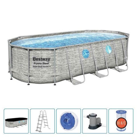 Bestway Basen Power Steel Swim Vista Series, 549x274x122 cm Bestway Basen Power Steel Swim Vista Series, 549x274x122 cm