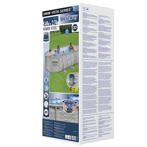 Bestway Basen Power Steel Swim Vista Series, 549x274x122 cm Bestway Basen Power Steel Swim Vista Series, 549x274x122 cm