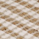 VidaXL Ręcznie tkany dywan, juta, 120 x 180 cm, naturalny i biały
