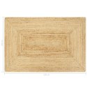 VidaXL Ręcznie wykonany dywan, juta, naturalny, 160x230 cm