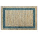 VidaXL Ręcznie wykonany dywan, juta, niebieski, 120x180 cm
