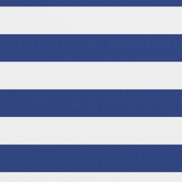 VidaXL Parawan balkonowy, biało-niebieski, 75x300 cm, tkanina Oxford