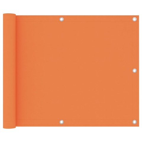 VidaXL Parawan balkonowy, pomarańczowy, 75x300 cm, tkanina Oxford