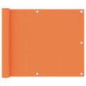 VidaXL Parawan balkonowy, pomarańczowy, 75x500 cm, tkanina Oxford
