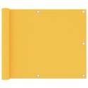 VidaXL Parawan balkonowy, żółty, 75x300 cm, tkanina Oxford