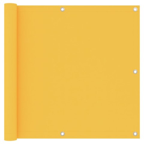 VidaXL Parawan balkonowy, żółty, 90x300 cm, tkanina Oxford