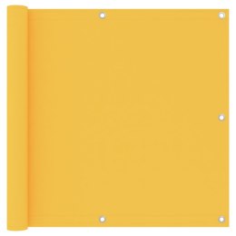 VidaXL Parawan balkonowy, żółty, 90x500 cm, tkanina Oxford