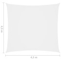 VidaXL Kwadratowy żagiel ogrodowy, tkanina Oxford, 4,5x4,5 m, biały