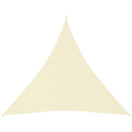 VidaXL Żagiel ogrodowy, tkanina Oxford, trójkątny, 3x3x3 m, kremowy