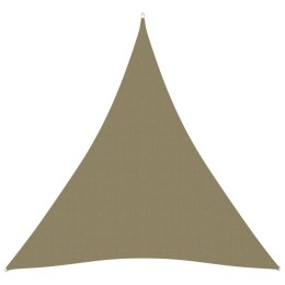 VidaXL Żagiel ogrodowy, tkanina Oxford, trójkątny, 4x5x5 m, beżowy