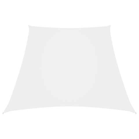 VidaXL Trapezowy żagiel ogrodowy, tkanina Oxford, 3/5x4 m, biały