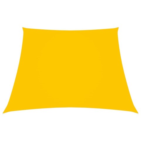 VidaXL Trapezowy żagiel ogrodowy, tkanina Oxford, 2/4x3 m, żółty