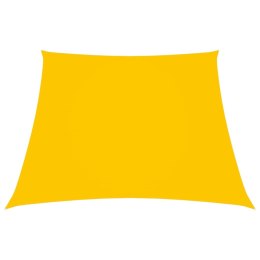VidaXL Trapezowy żagiel ogrodowy, tkanina Oxford, 3/5x4 m, żółty