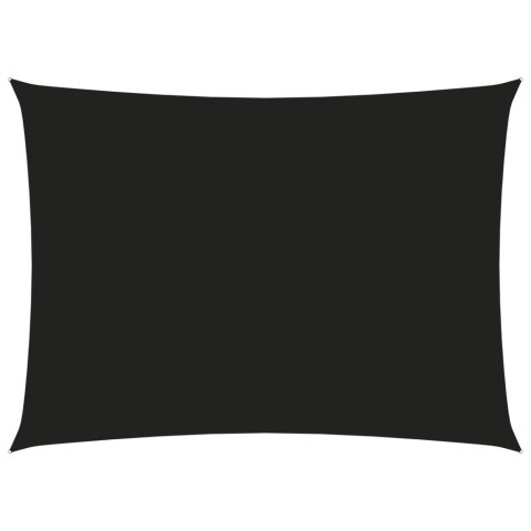 VidaXL Prostokątny żagiel ogrodowy, tkanina Oxford, 3x4,5 m, czarny