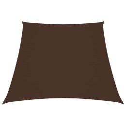 VidaXL Trapezowy żagiel ogrodowy, tkanina Oxford, 3/5x4 m, brązowy