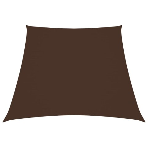 VidaXL Trapezowy żagiel ogrodowy, tkanina Oxford, 3/5x4 m, brązowy