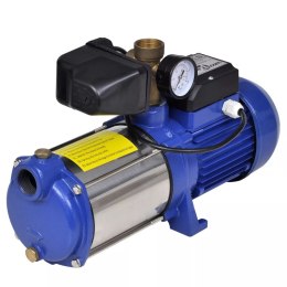 Pompa strumieniowa z manometrem, 1300 W, 5100 L/h, niebieska