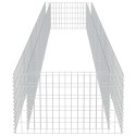 VidaXL Podwyższona donica gabionowa, galwanizowana stal, 540x90x50 cm
