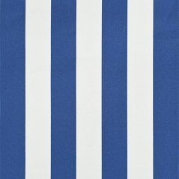 VidaXL Markiza zwijana, 350 x 150 cm, biało-niebieska