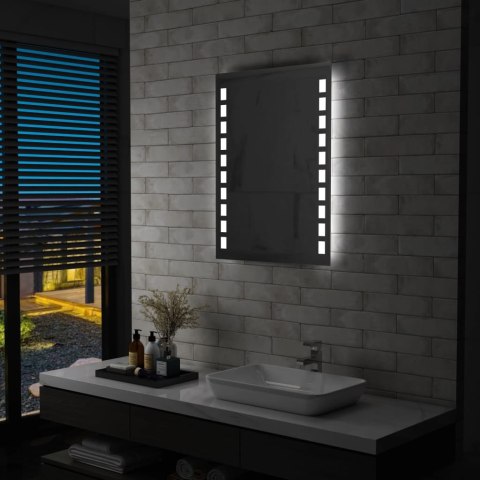 VidaXL Ścienne lustro łazienkowe z LED, 60 x 80 cm