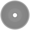 VidaXL Luksusowa, okrągła umywalka, matowy szary, 40x15 cm, ceramiczna