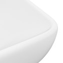 VidaXL Umywalka prostokątna, matowa biel, 71x38 cm, ceramiczna