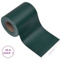 VidaXL Osłona na ogrodzenie ogrodowe, PVC, 35x0,19 m, zielona, mat