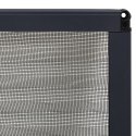 VidaXL Plisowana moskitiera okienna, aluminium, antracytowa, 60x80 cm