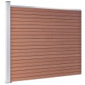 VidaXL Panel ogrodzeniowy z WPC, 175x146 cm, brązowy
