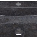 VidaXL Umywalka, czarna, 40x40x12 cm, marmurowa