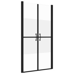 VidaXL Drzwi prysznicowe, szkło częściowo mrożone, ESG, (73-76)x190 cm