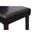 VidaXL Krzesła stołowe, 4 szt., czarne, obite sztuczną skórą