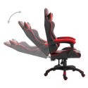 VidaXL Fotel dla gracza, czerwony, sztuczna skóra