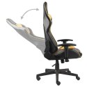 VidaXL Obrotowy fotel gamingowy, złoty, PVC