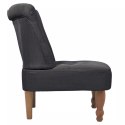 VidaXL Fotele w stylu francuskim, 2 szt., szare, tkanina