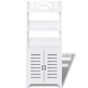 VidaXL Drewniana szafka łazienkowa Albuquerque, biała, 46x24x117,5 cm