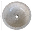VidaXL Umywalka marmurowa, 40 cm, kremowa