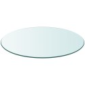 VidaXL Blat stołu szklany, okrągły 400 mm