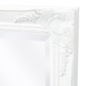 VidaXL Lustro ścienne w stylu barokowym, 120x60 cm, białe