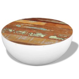 VidaXL Stolik kawowy w kształcie misy, drewno z odzysku, 60x60x30 cm